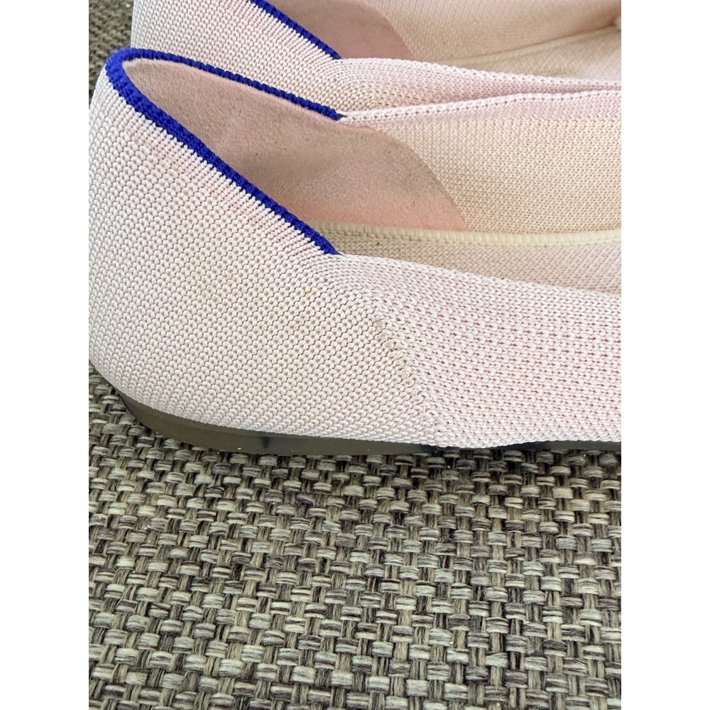 AUTHENTIC Rothy's Pretty Blush Pink Round Toe Slip on Shoes Flats Size 9 - Picture 4 of 7